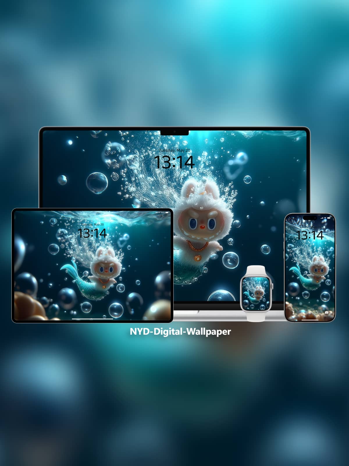 Mermaid Labubu